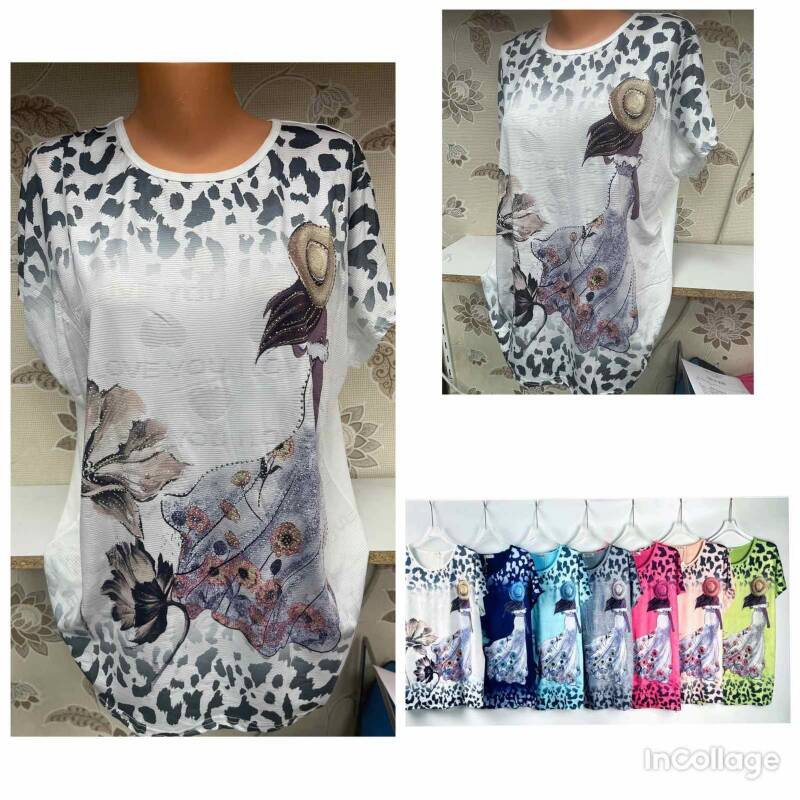 Bluzki damskie Roz L-3XL, Mix Kolor Paczka 12 szt